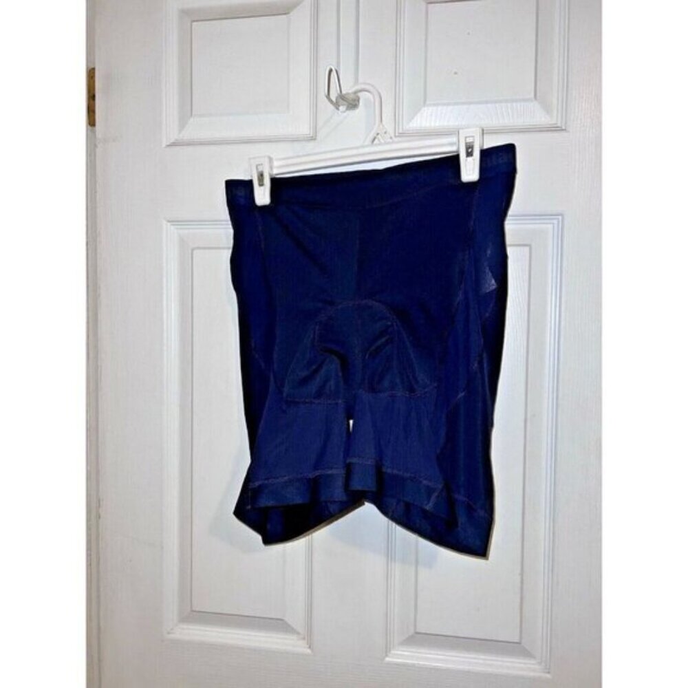 PATAGONIA Women’s Navy Mesh Inset Padded Biker Shorts Sz L